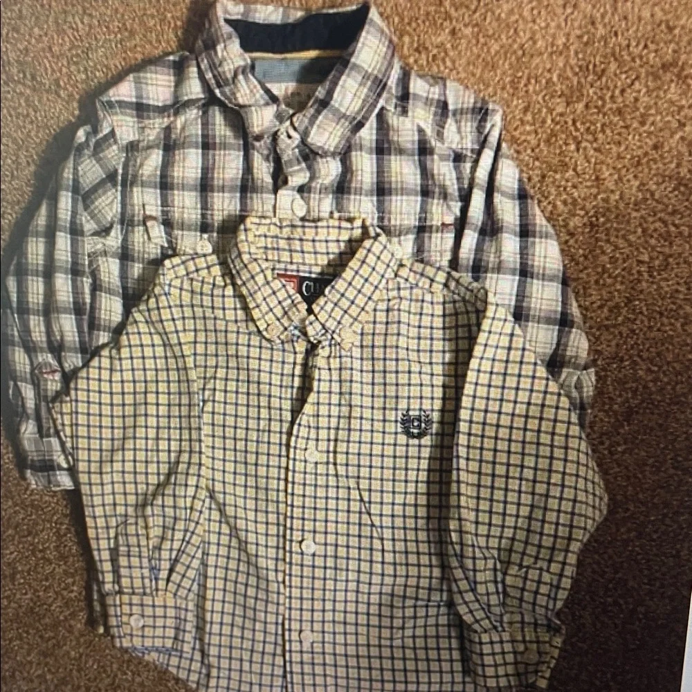 Bundle of 2 boys dress shirts 24M